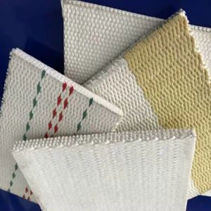 Bylgjupappír ofinn belti með KEVLAR styrktri brún til pappírsgerðar